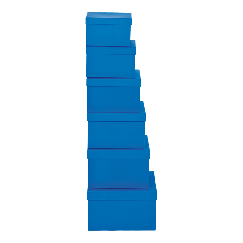 Boxen, 18,5x18,5x11,5, 20x20x12, 21,5x21,5x13,5, 24x24x14,5, 6 Stk./Satz, nestend, Pappe, quadratisch, 15,5x15,5x9,5, 17x17x10 Boxen, 18,5x18,5x11,5, 20x20x12, 21,5x21,5x13,5, 24x24x14,5, 6 Stk./Satz, nestend, Pappe, quadratisch, 15,5x15,5x9,5, 17x17x10
