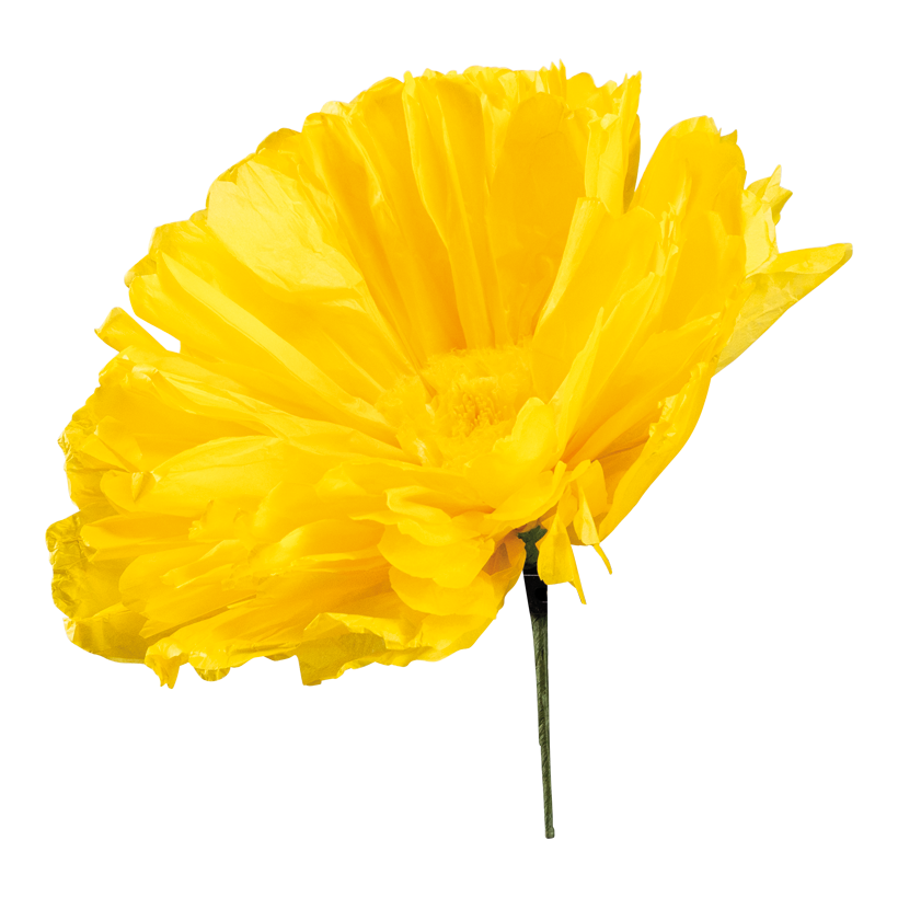 Blume mit kurzem Stiel, ø 30cm Stiel: 12cm aus Papier, biegsam