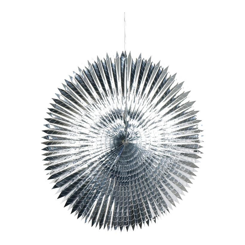 Spitzschnittfächer, Ø 60cm, Metallfolie, schwer entflammbar Spitzschnittfächer, Ø 60cm, Metallfolie, schwer entflammbar