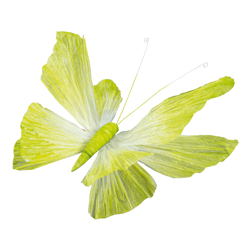 Schmetterling mit Clip, 30cm aus Papier biegsam