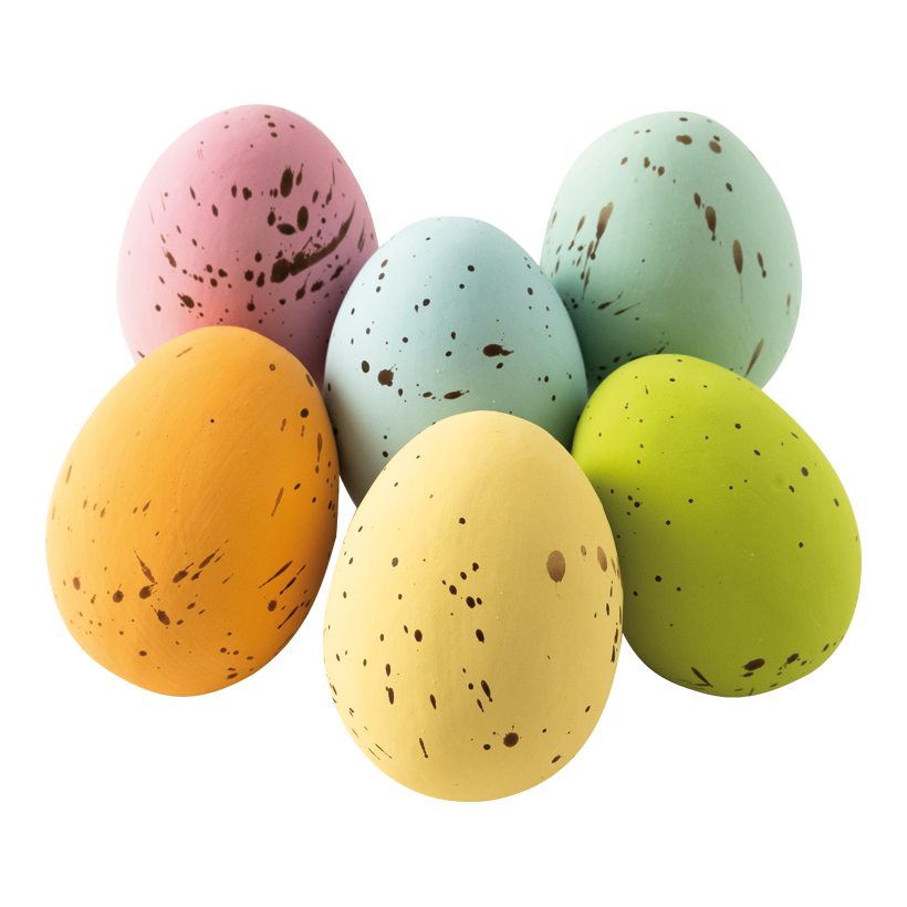 Kiebitzeier, 10cm 6 Stk. im Btl., aus Styropor