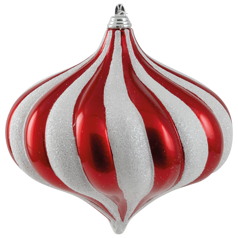 Ornament, Ø 15cm aus Kunststoff, zwiebelförmig, mit Hänger