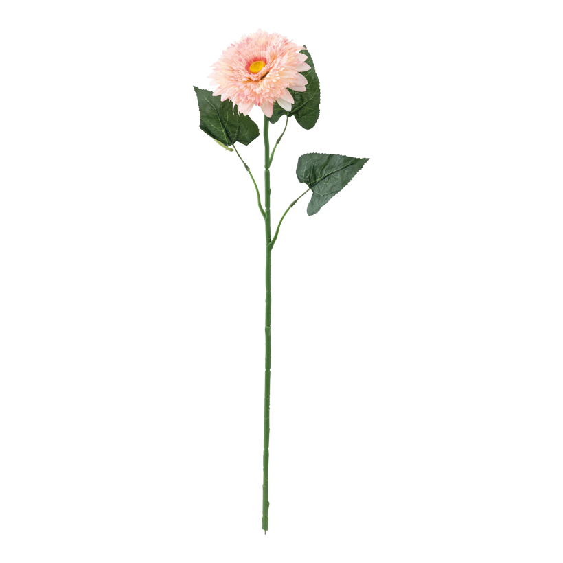 Margerite am Stiel, 78cm ø 16cm, Stiel: 47cm aus Kunstseide/Kunststoff, biegsam
