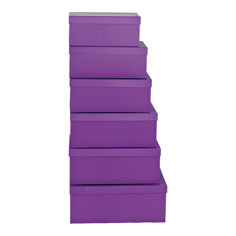 Boxen, 35x24x14,2, 37,5x26x15,7, 39,5x28x16,2, 42x30,5x16,7, 6 Stk./Satz, nestend, Pappe, rechteckig, 30,5x20x13,2, 33,4x22x13,7 Boxen, 35x24x14,2, 37,5x26x15,7, 39,5x28x16,2, 42x30,5x16,7, 6 Stk./Satz, nestend, Pappe, rechteckig, 30,5x20x13,2, 33,4x22x13,7