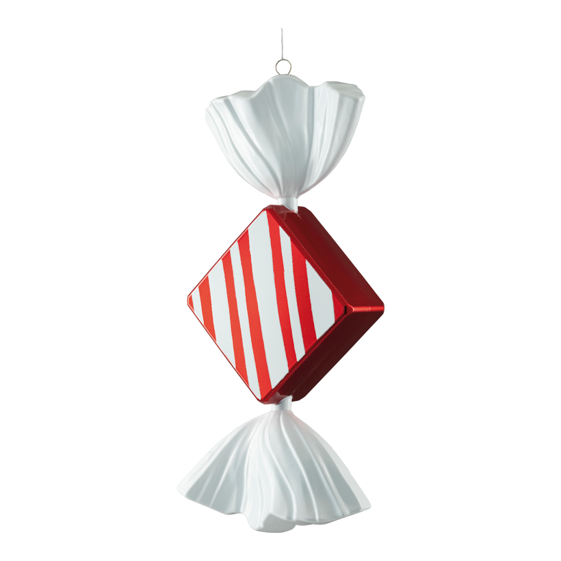 Bonbon, 45cm aus Kunststoff, quadratisch, mit Hänger
