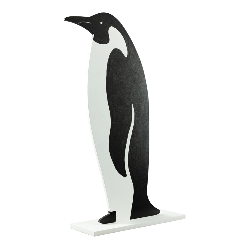 Pinguin, 60x37cm Standplatte: 34x12cm 2-teilig, aus MDF, stehend