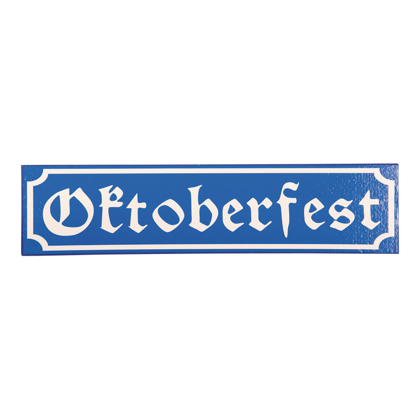 Straßenschild "Oktoberfest", 60x14x3cm aus Styropor, Motivdruck doppelseitig, mit 2 Aufhängeösen