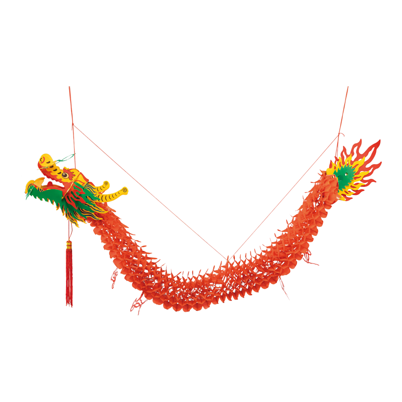 Chinesischer Drache, 140cm aus Kunststoff, zum Hängen Chinesischer Drache, 140cm aus Kunststoff, zum Hängen