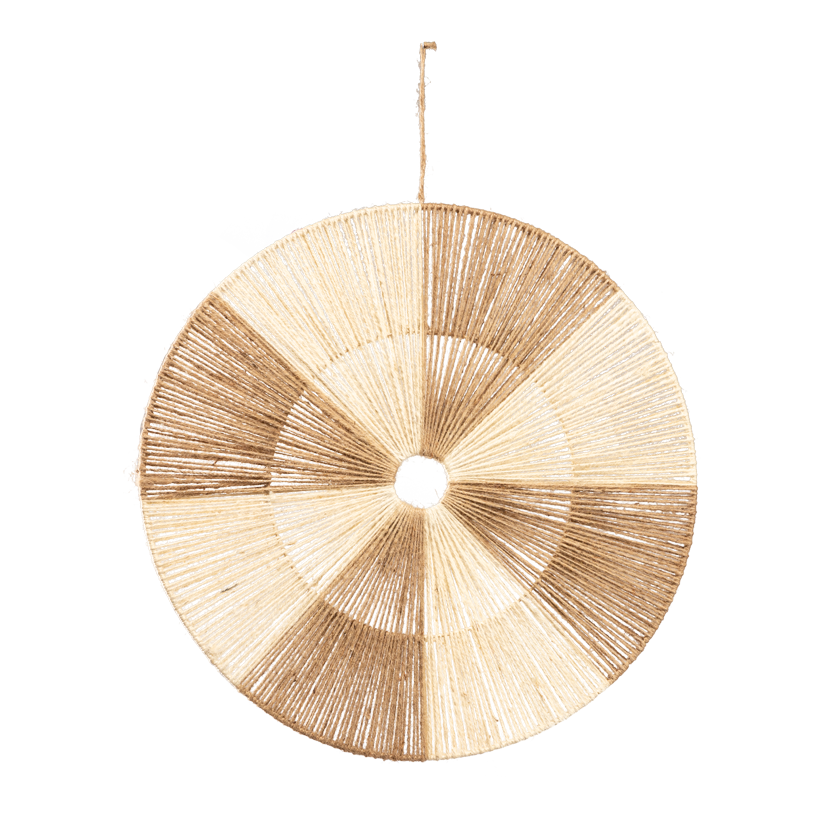 Kreis, ø 70cm aus Jute, aus Draht, mit Hänger