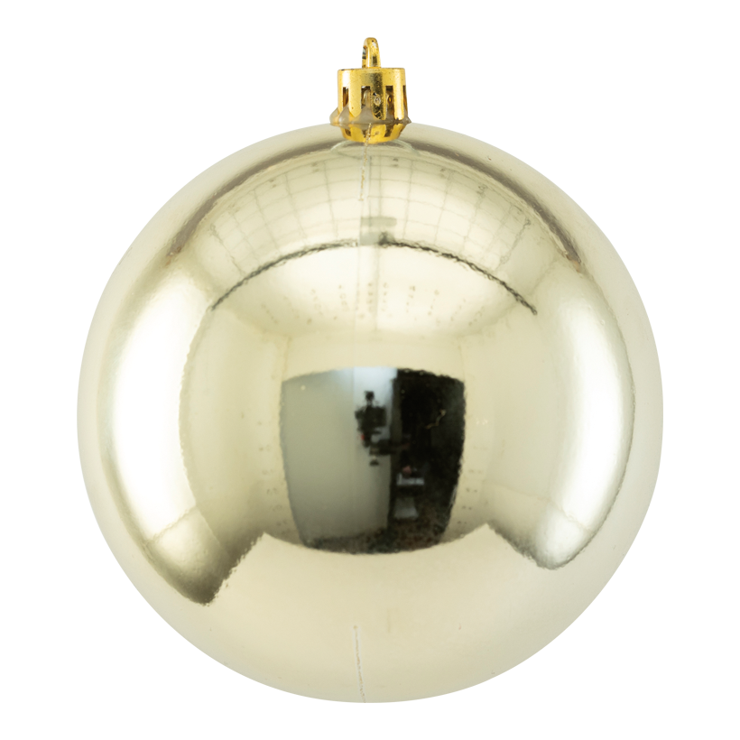 Boule de Noël, 10cm en plastique, brillant