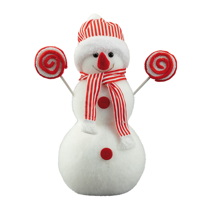 Schneemann, 35x29cm aus Styropor/Stoff