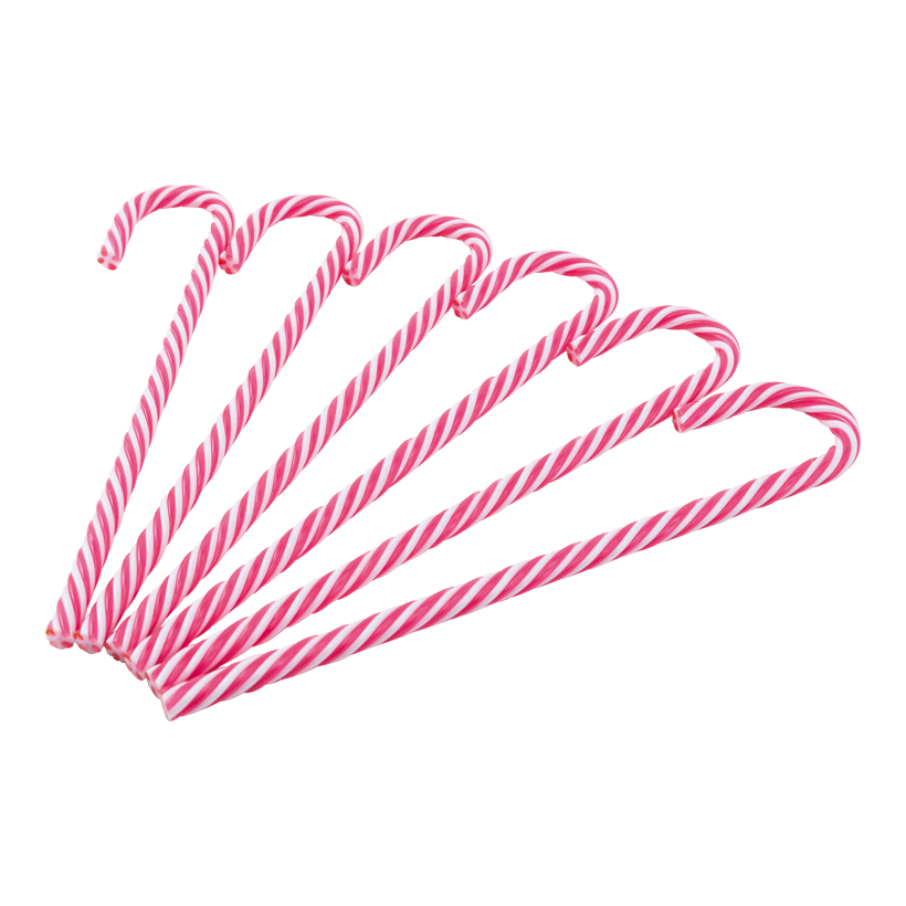 Zuckerstangen, 18cm 6 Stk./Blister, aus Kunststoff