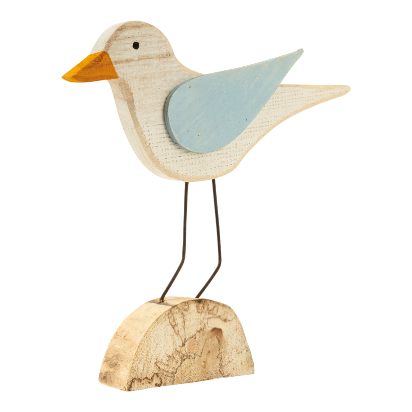 Möwe, 25x24x3,5cm aus Holz, einseitig