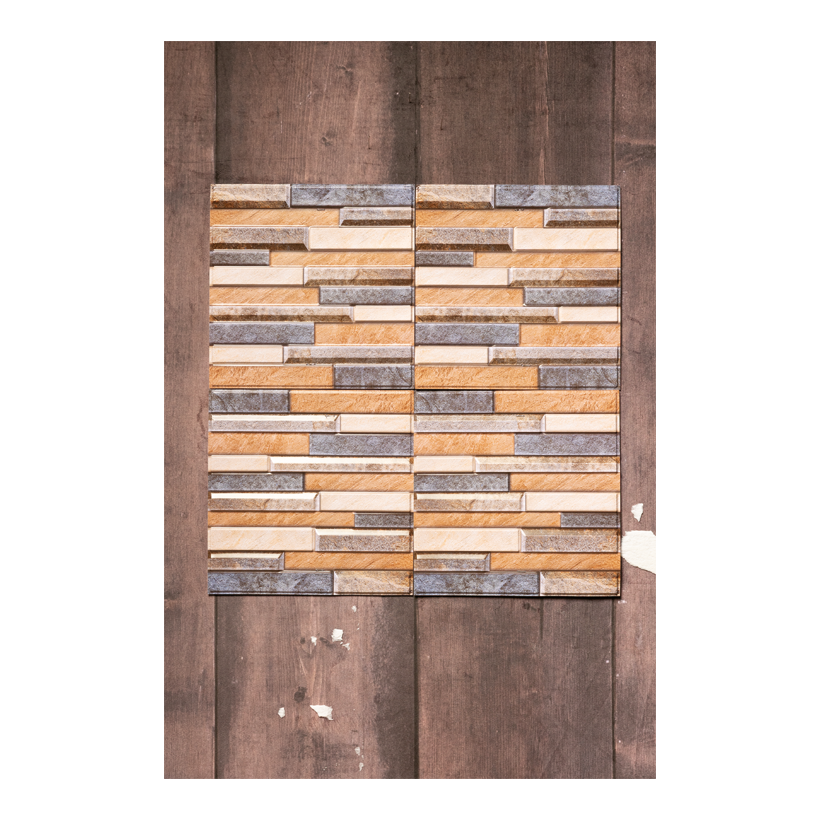 3D Wandfliesen "Naturstein", 30x30cm aus Kunststoff, selbstklebend