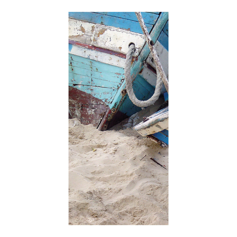 Motivdruck Fischerboote am Strand, 80x200cm Stoff Motivdruck Fischerboote am Strand, 80x200cm Stoff