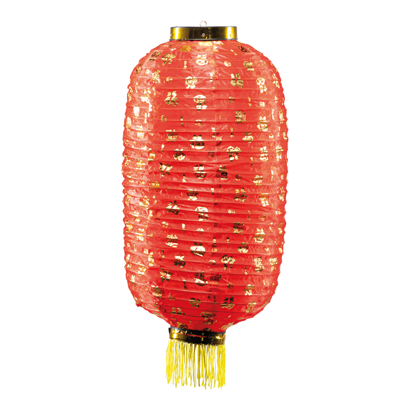 Chinesische Laterne, Ø 30cm 55cm Hoch aus Kunstseide, mit Quasten, zum Hängen Chinesische Laterne, Ø 30cm 55cm Hoch aus Kunstseide, mit Quasten, zum Hängen