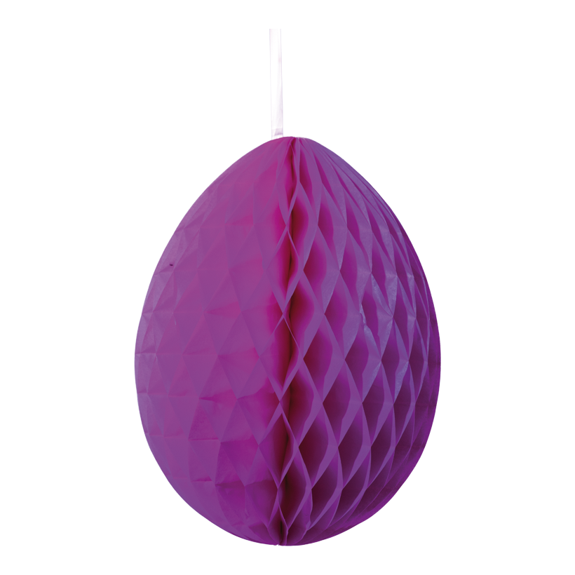 Oeuf nid d'abeille ø 50cm en papier, pliable, avec cintre, avec 2 trombones