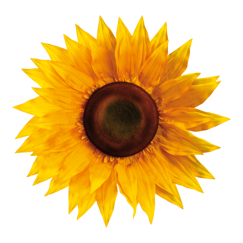 Sonnenblumenkopf, ⌀ 63cm aus Kunstseide, biegsam
