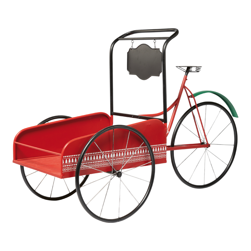 Lastenfahrrad, 162x64x103,5cm aus Metall, inkl. Montageanleitung, zum Zusammenbauen
