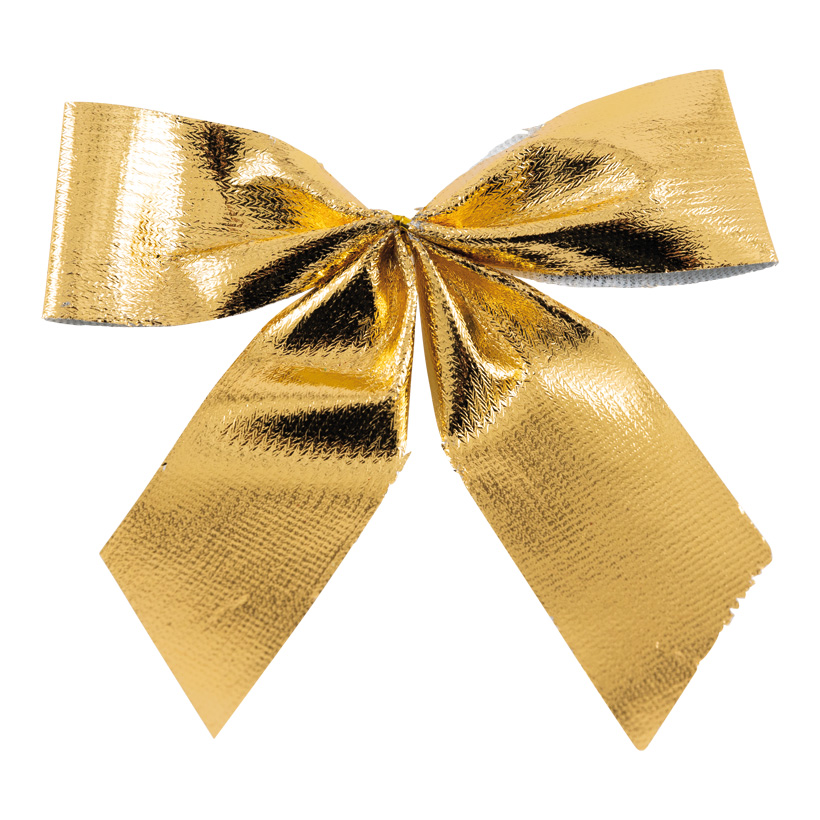 Schleifen, 12x10cm 6 Stk., aus Polyester, mit 2 Schlaufen, auf Karte