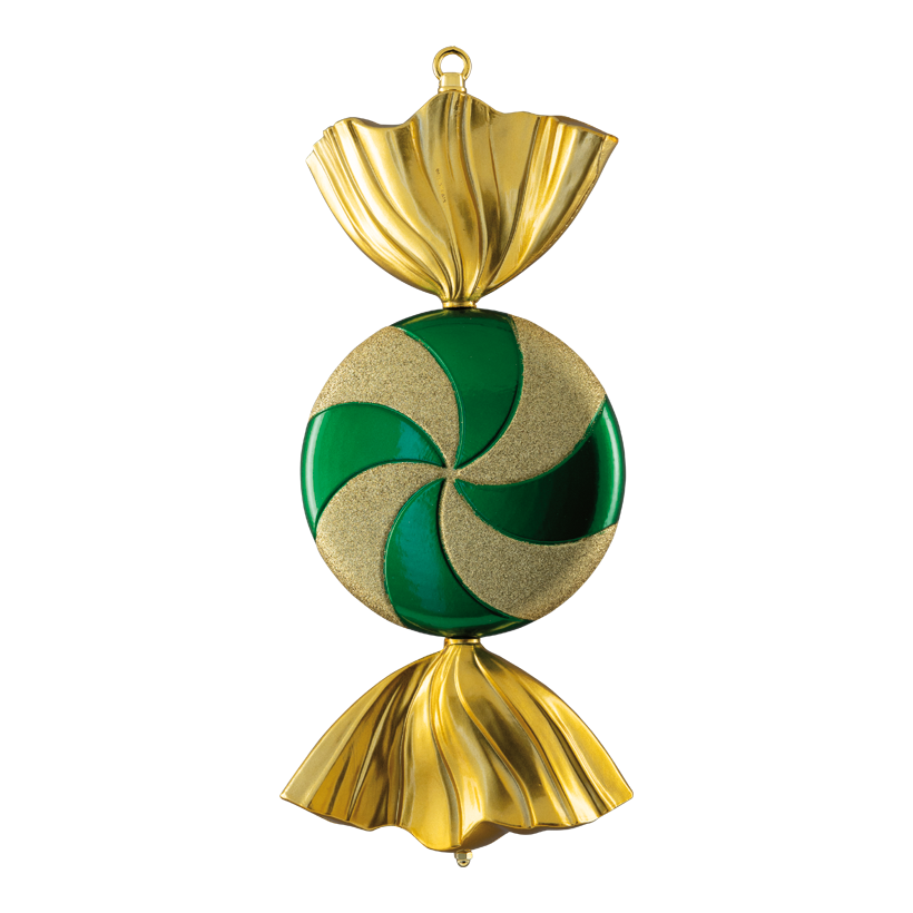 Bonbon, 47cm ø 20cm, 4cm dick aus Kunststoff, flach, mit Hänger