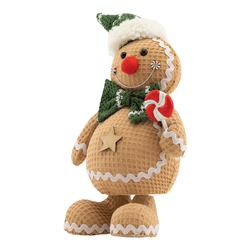 Lebkuchenfigur "Junge", 27x17x12cm aus Styropor/Stoff, stehend