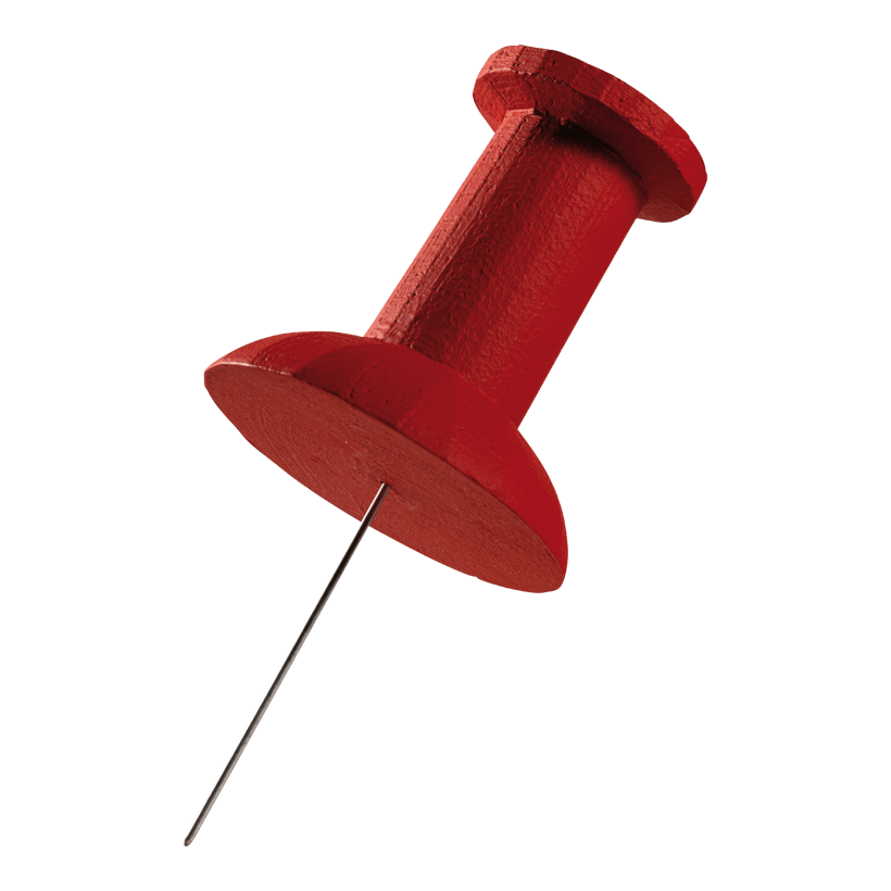 # Pinnadel, 35cm unten: ⌀ 11cm, oben: ⌀ 17,5cm aus Styropor/Metall