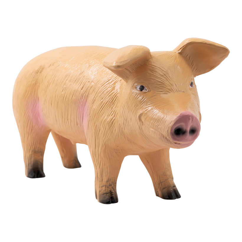 Ferkel, 57x21x27cm aus Polyresin, stehend, wetterfest