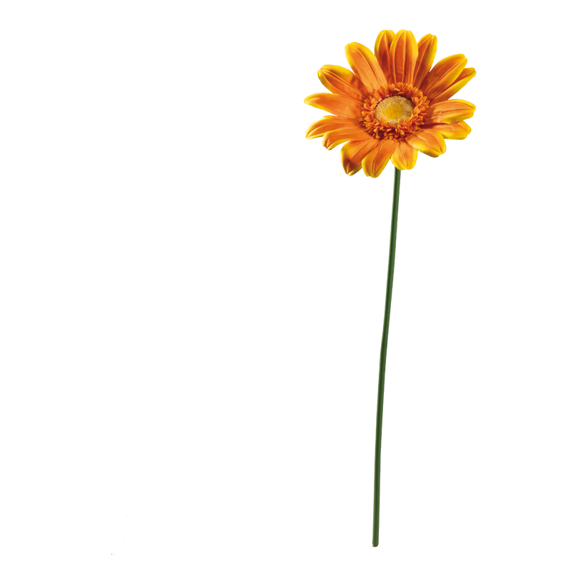 Margerite mit Stiel, 108cm ø 37cm 2-teilig, aus Kunststoff/Kunstseide, biegsam