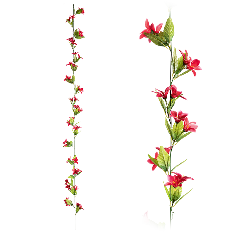 Lilien Girlande, 180cm aus Kunstseide/Kunststoff