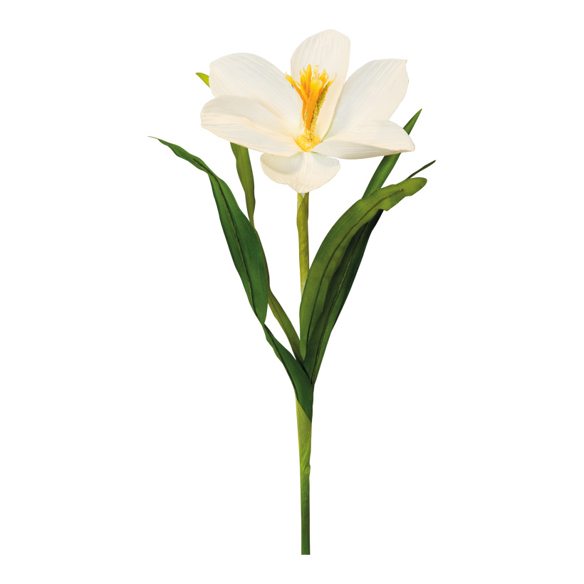 Crocus sur tige, 70cm Blüte ø 15cm en soie artificielle/plastique