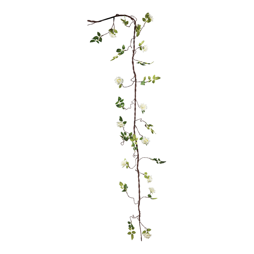 Rosengirlande, 3m aus Kunststoff, biegsam, zum Hängen