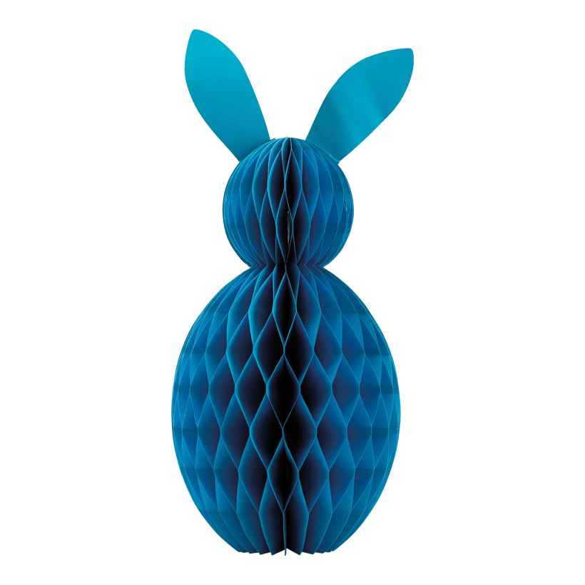 Lapin de Pâques en nid d'abeille, 60cm en papier kraft, pliable, avec fermeture magnétique