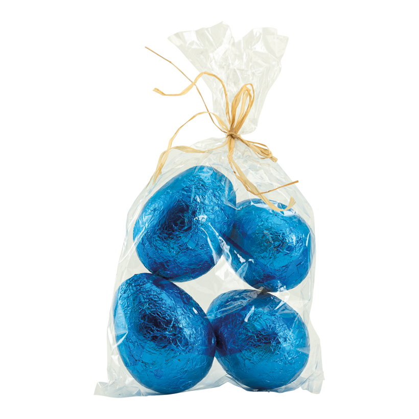 oeufs de Pâques, 10x7,5cm Beutel Maße: 20x14x7cm 4 pcs en sachet, en polystyrène
