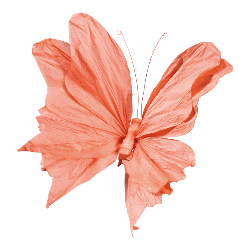 Schmetterling mit Clip, 60x40cm aus Papier, biegsam