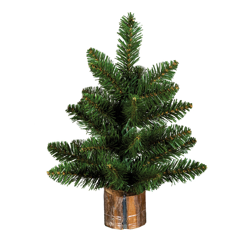 Sapin, 30cm avec pied en bois, 27 Tips