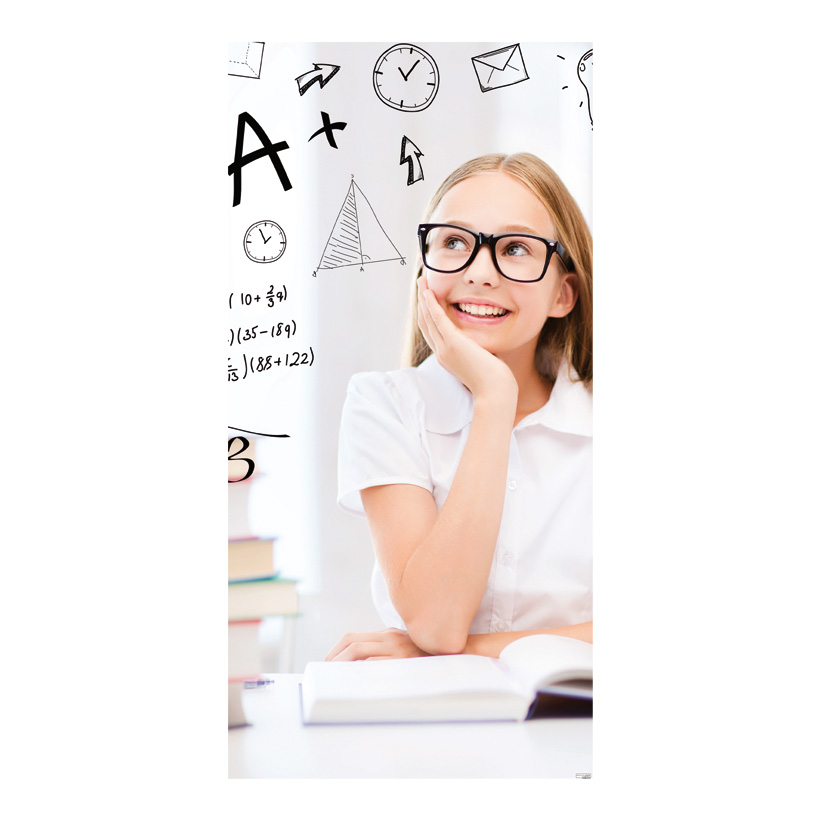 # Motivdruck  "Hausaufgaben", 80x200cm Stoff # Motivdruck  "Hausaufgaben", 80x200cm Stoff