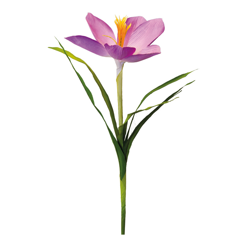 Crocus sur tige, 70cm Blüte ø 15cm en soie artificielle/plastique