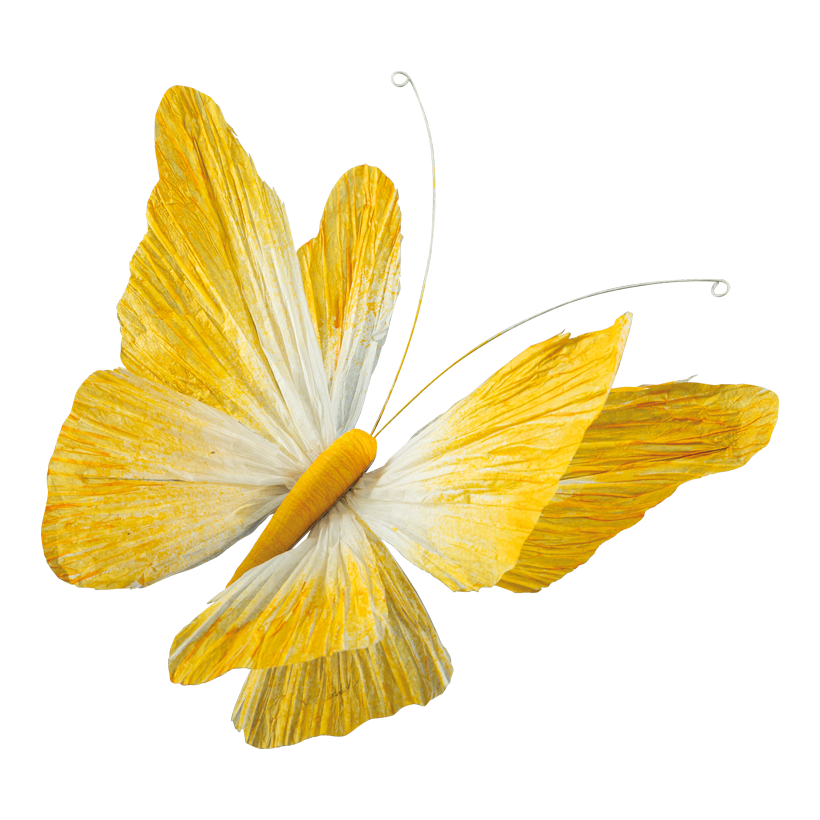 Schmetterling mit Clip, 30cm aus Papier biegsam