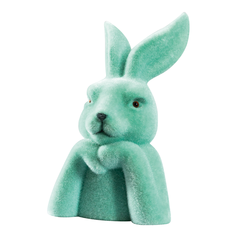Lapin, 40x24cm en polystyrène, floqué