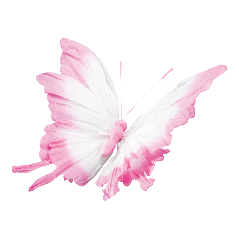 Schmetterling 120x70cm Stiel: 36cm aus Papier, biegsam