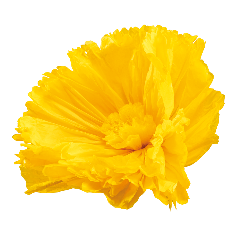 Blume mit kurzem Stiel, ø 60cm Stiel: 16cm aus Papier, biegsam