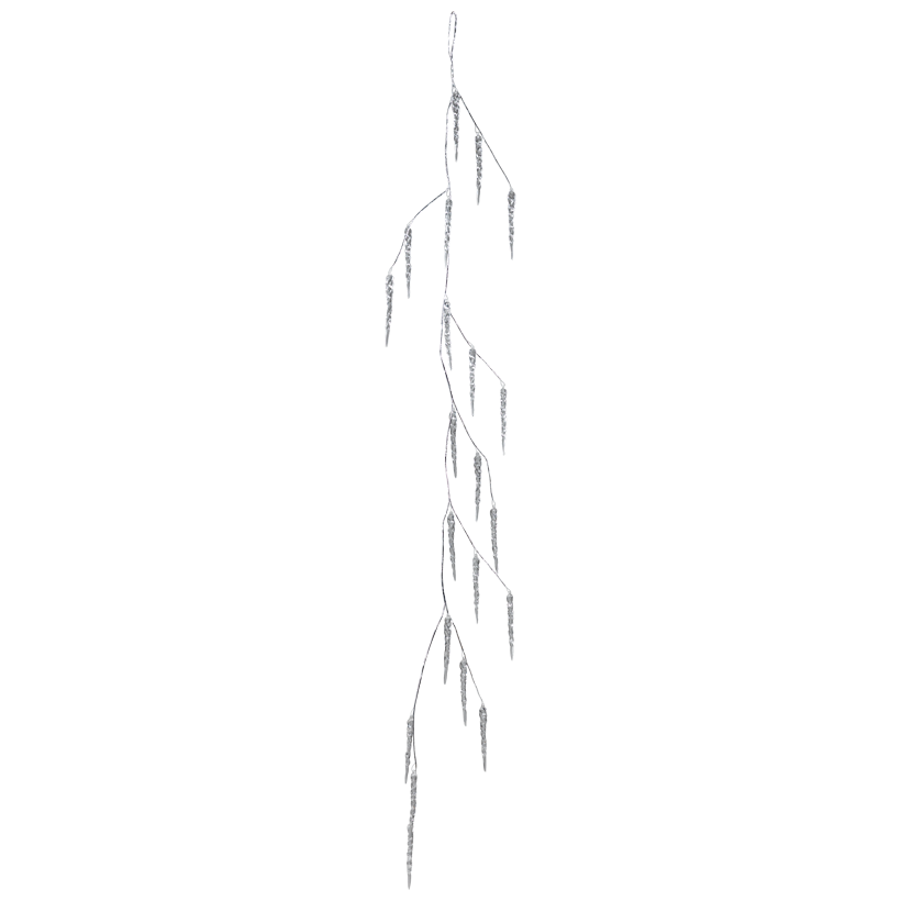 Guirlande de cônes, 150cm en plastique avec 21 cônes de 12 cm