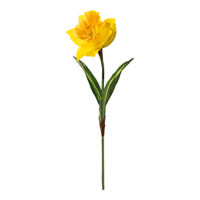 Narzisse mit Stiel, 88cm ø 20cm aus Kunstseide/Kunststoff
