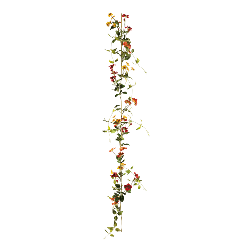 Guirlande de pensées, 180cm en plastique/soie synthétique
