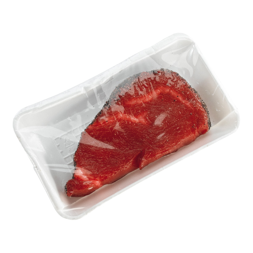 # Beefsteak, roh, 8x18cm, Kunststoff # Beefsteak, roh, 8x18cm, Kunststoff