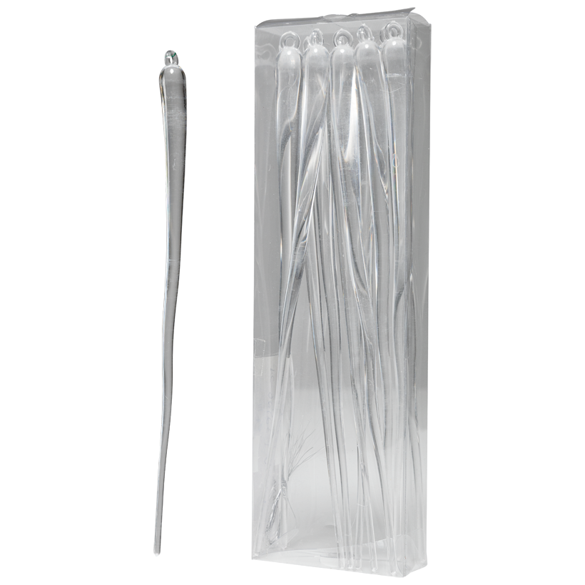 Cône de glace, 25cm 10 pièce/boite, en plastique, avec suspension