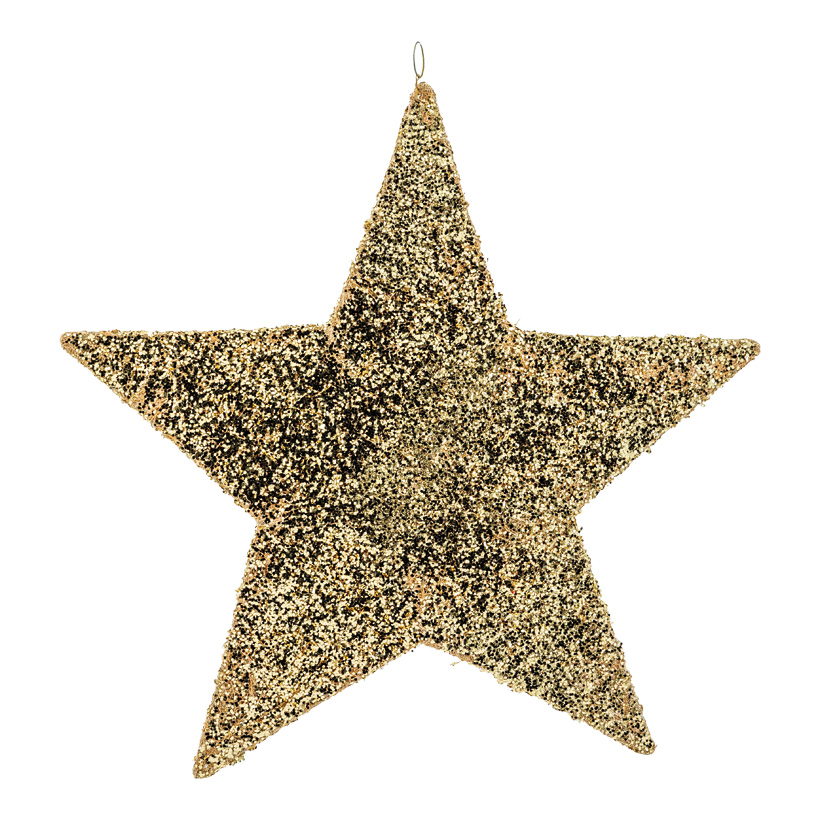 Sisalstern, 60cm aus Kunststoff/Metall, mit Pailletten, Hänger