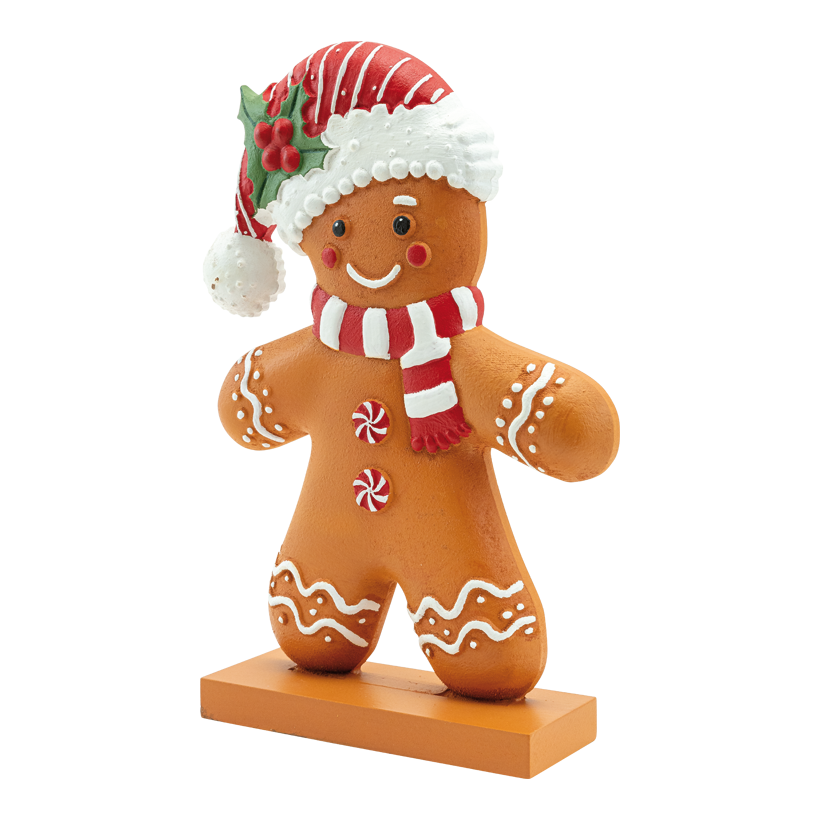 Lebkuchenfigur "Junge", 30x20x6cm Standfuß: 16,5x6x2cm aus MDF