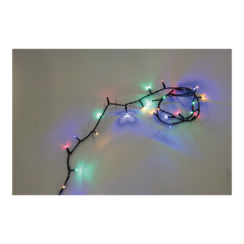 Lichterkette mit 180 LEDs, ø5mm 900cm IP44 Stecker für außen, 4x koppelbar, 8 Progr. m. Memoryfunktion, 5m Zuleitung, 1-farbige LEDs, Kabelfarbe: grün